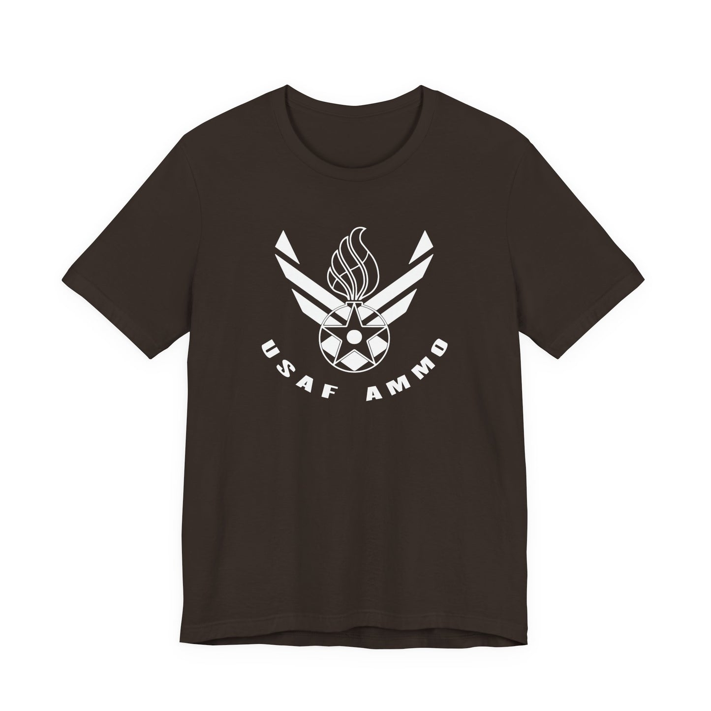 AF Vector Combined With Pisspot Arched USAF AMMO Lower Text Unisex Jersey Short Sleeve Tee