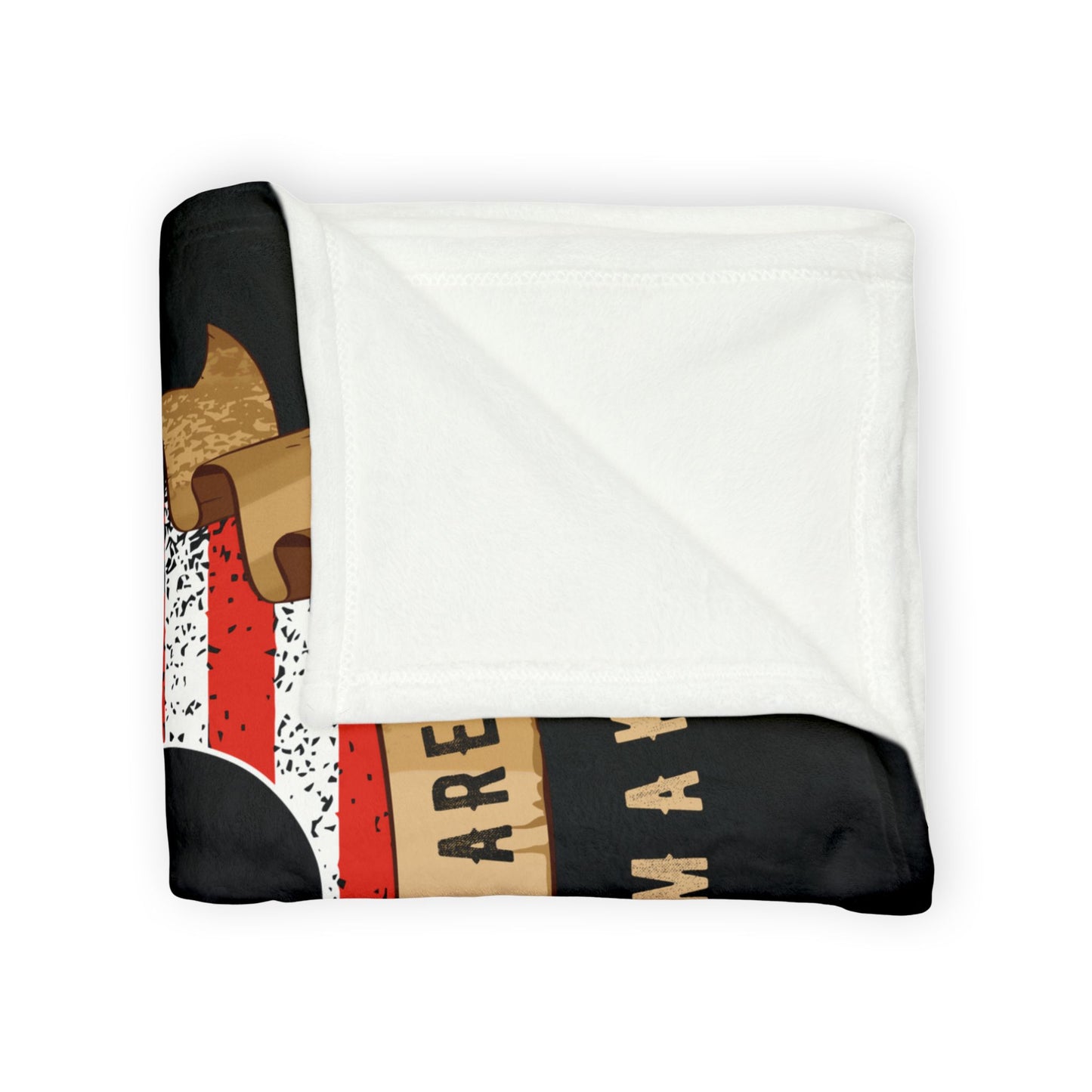 A Dead Enemy Is A Peaceful Enemy Blessed Are The Peace Makers Soft Polyester 30" x 40" Blanket