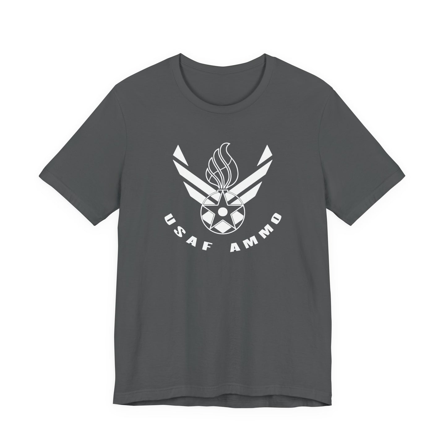 AF Vector Combined With Pisspot Arched USAF AMMO Lower Text Unisex Jersey Short Sleeve Tee