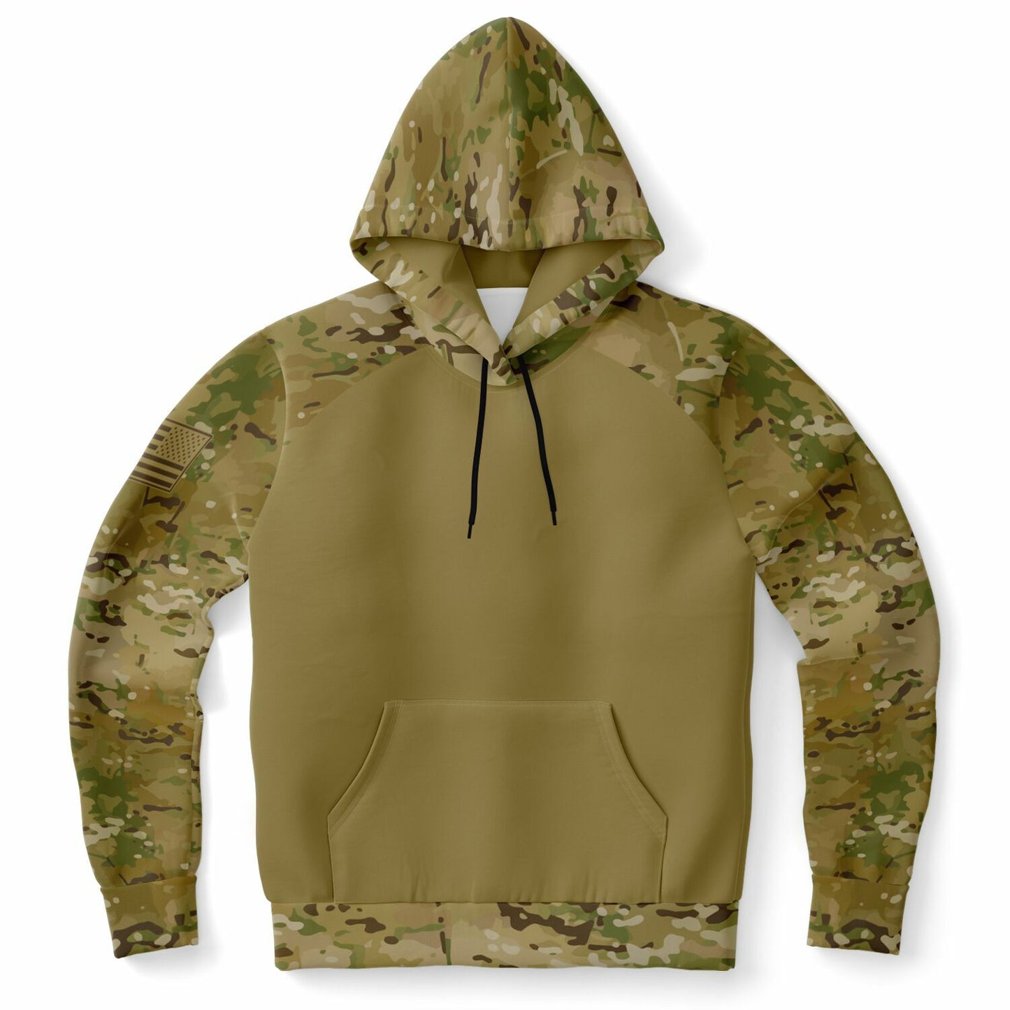 OCP Pattern American Flag Right Sleeve Stars Forward Style Fashion Hoodie - All Over Print