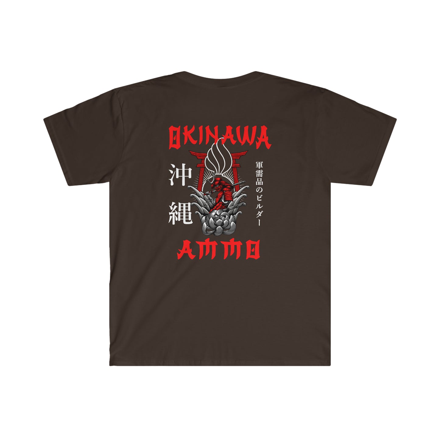 Okinawa AMMO Samurai Katana Torii Gate Pisspot Unisex Softstyle T-Shirt
