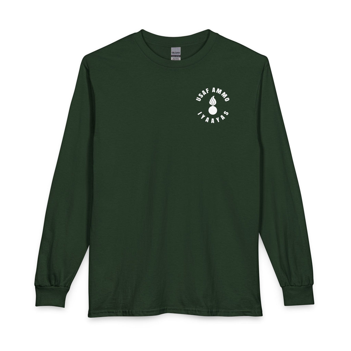 USAF AMMO Size Matters Pisspot American Flag Various Aircraft Bomb Silhouettes IYAAYAS Unisex Long Sleeve T-Shirt