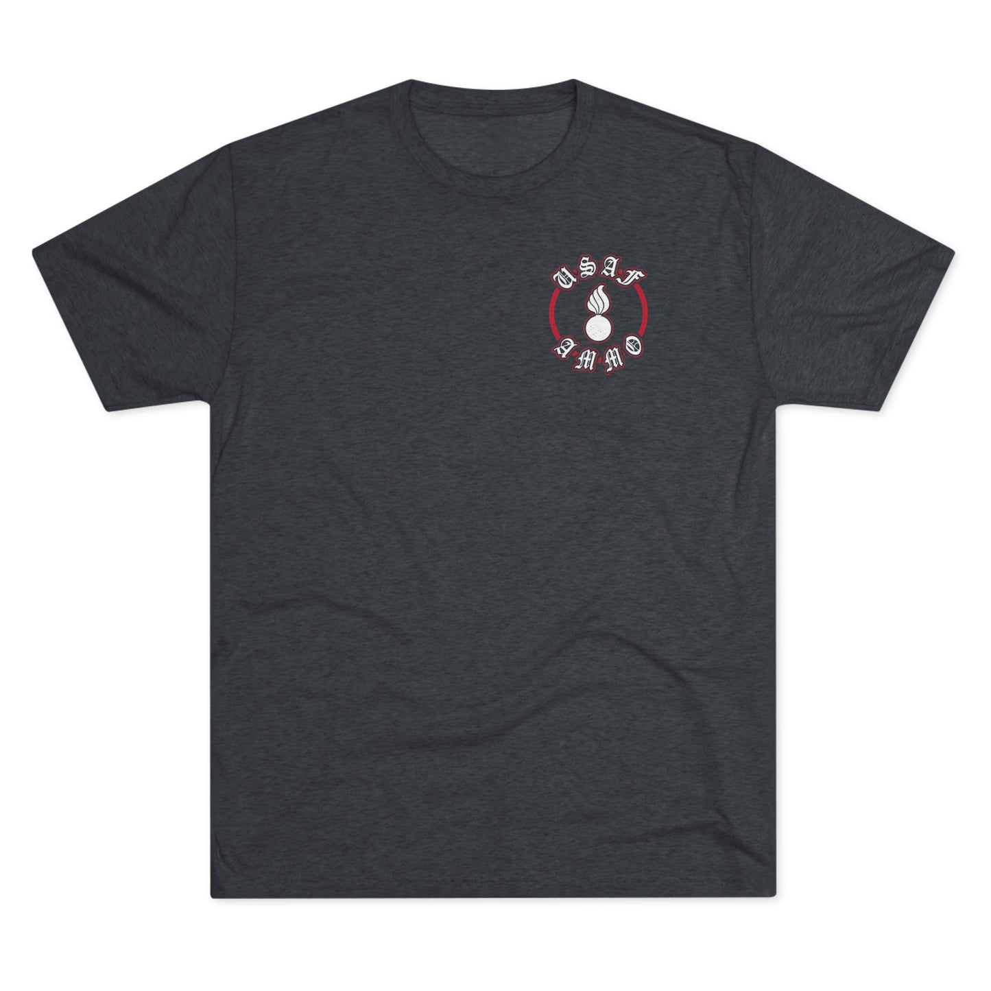 AMMO Pisspot Grunge American Flag Flechette Stars IYAAYAS We The People Style Unisex Tri-Blend Crew Tee
