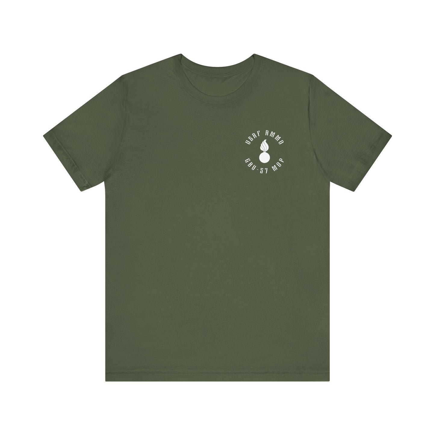 USAF AMMO Grim Reaper Pisspot Explosion GBU-57 MOP Unisex Short Sleeve T-Shirt
