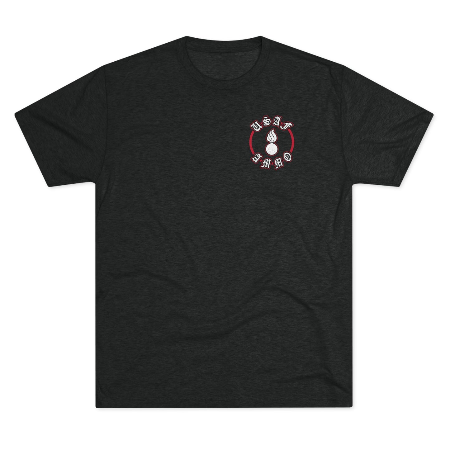 AMMO Pisspot Grunge American Flag Flechette Stars IYAAYAS We The People Style Unisex Tri-Blend Crew Tee