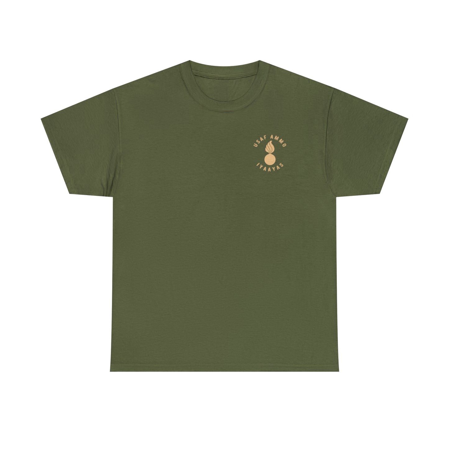 USAF AMMO A Dead Enemy Is A Peaceful Enemy Blessed Are The Peace Makers Pisspot Unisex Heavy Cotton Tee