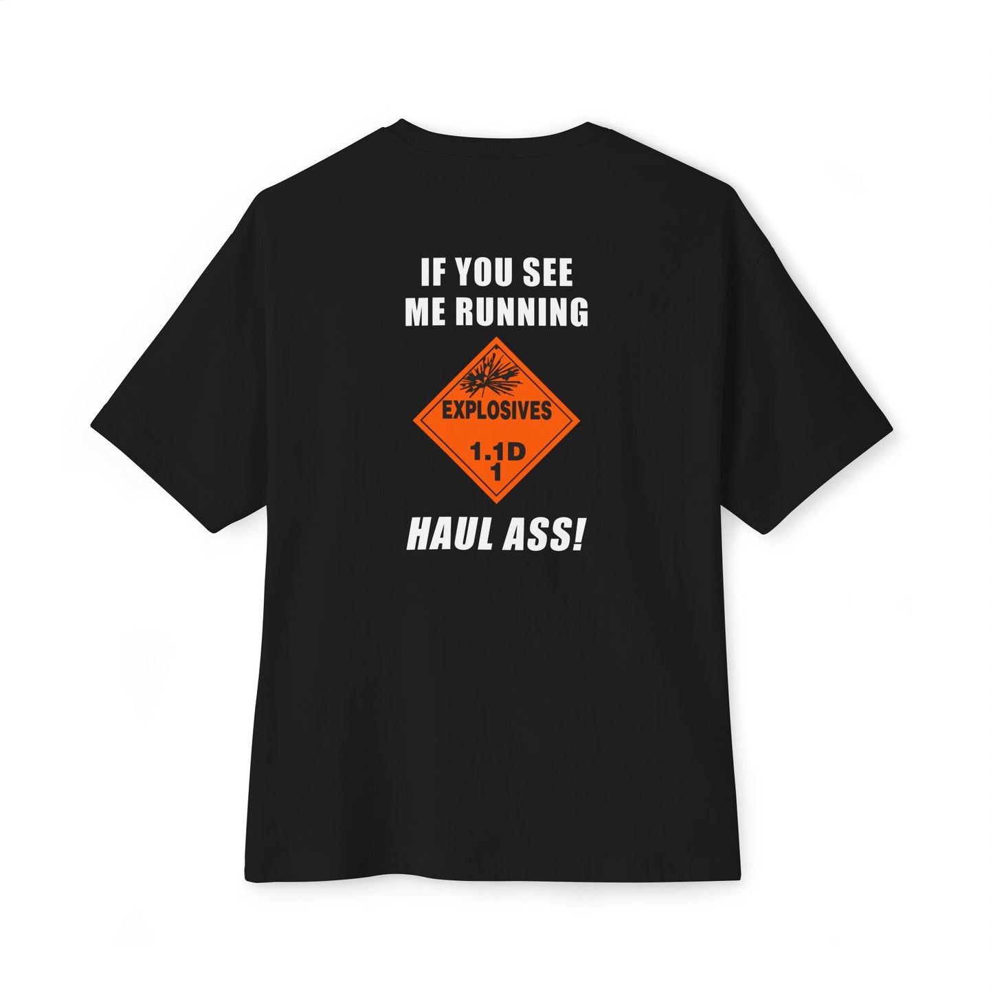 USAF AMMO IYAAYAS Explosive Placard 1.1D If You See Me Running Haul Ass Men's Gift T-Shirt