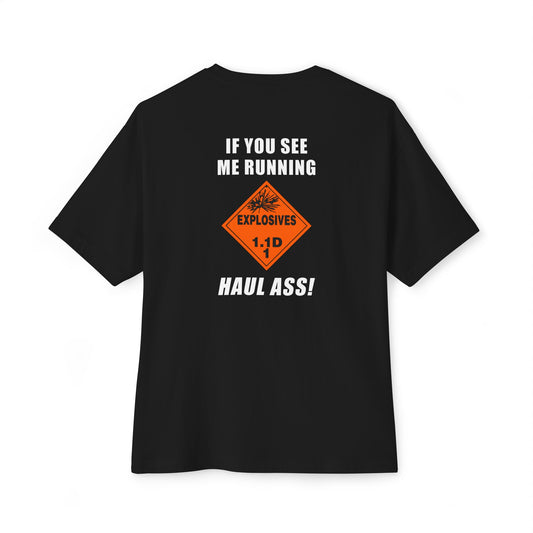 USAF AMMO IYAAYAS Explosive Placard 1.1D If You See Me Running Haul Ass Men's Gift T-Shirt