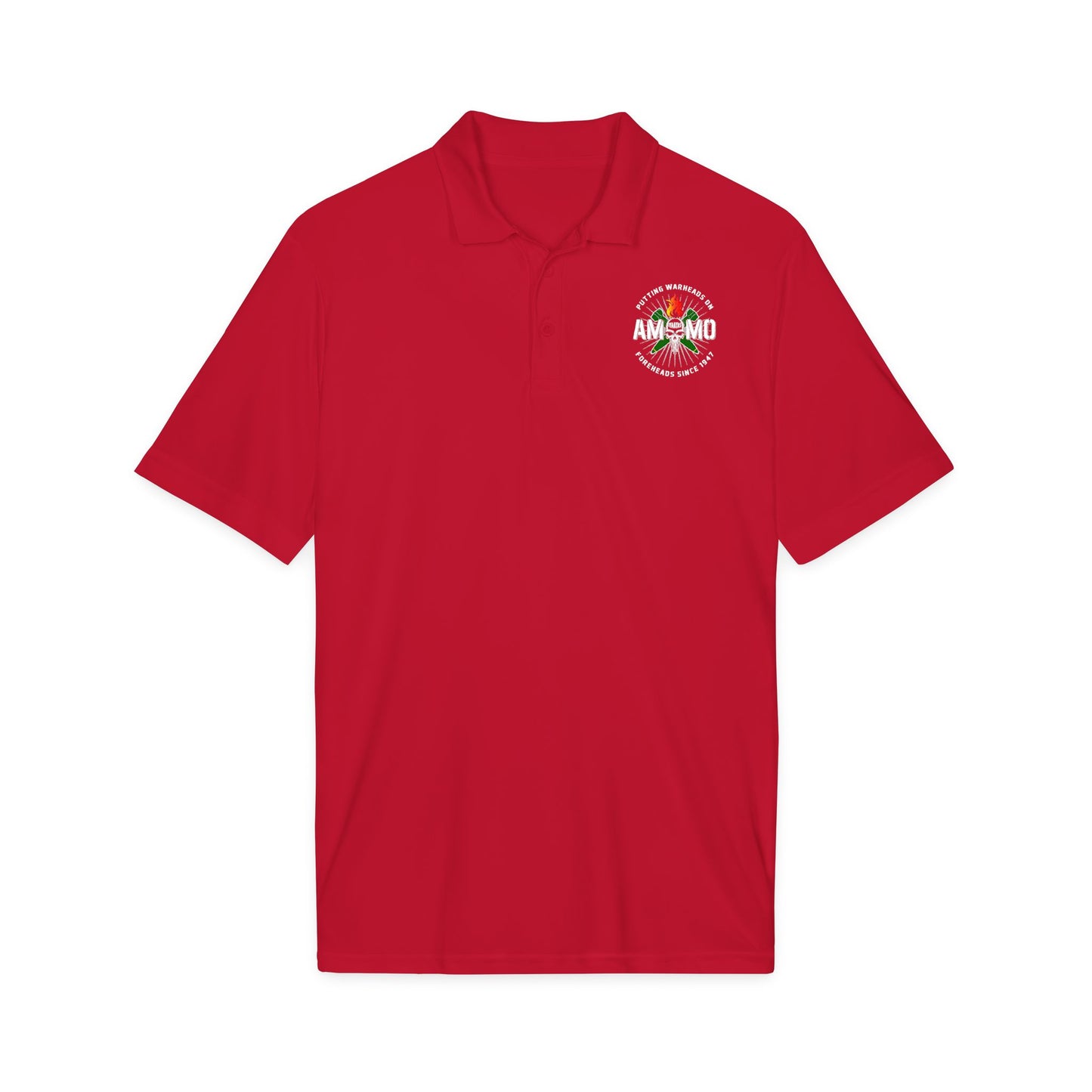 USAF AMMO Putting Warheads on Foreheads Since 1947 Sport-Tek® PosiCharge® Competitor™ Polo
