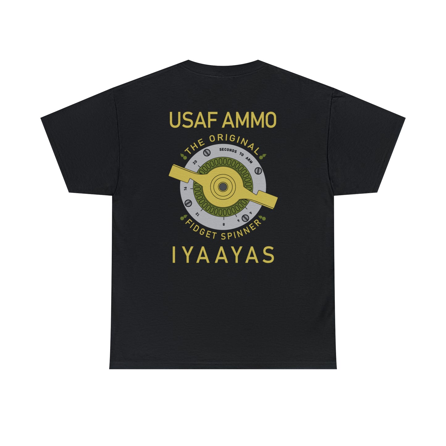 USAF AMMO M904 Nose Fuze Original Fidget Spinner Unisex Heavy Cotton T-Shirt