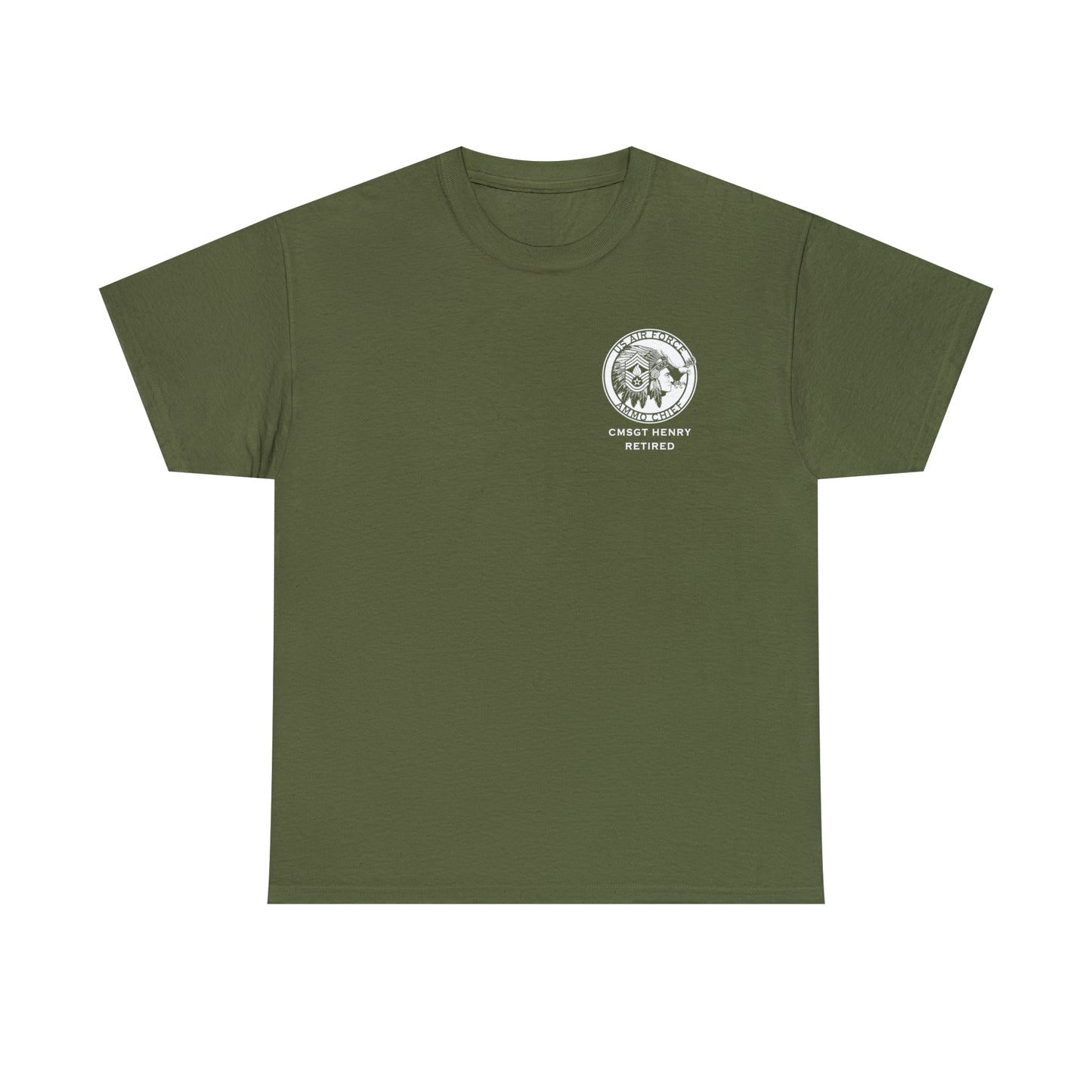 Patrick Henry Retired USAF AMMO Chief Unisex Heavy Cotton Tee