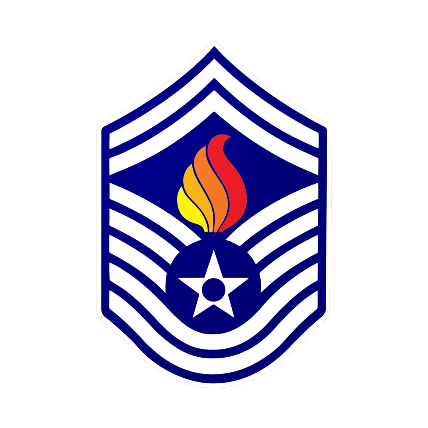 USAF AMMO Senior Master Sergeant SMSgt E-8 Rank Color Kiss-Cut Vinyl Indoor and Outdoor Decals