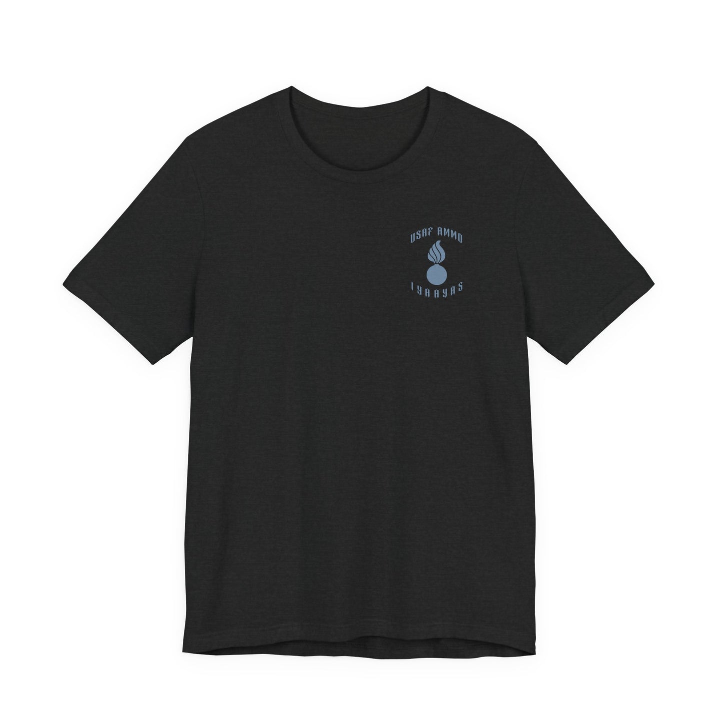 USAF AMMO Grim Reaper Holding Sickle Dropping A Glowing Hot Pisspot IYAAYAS Unisex Jersey Short Sleeve Tee