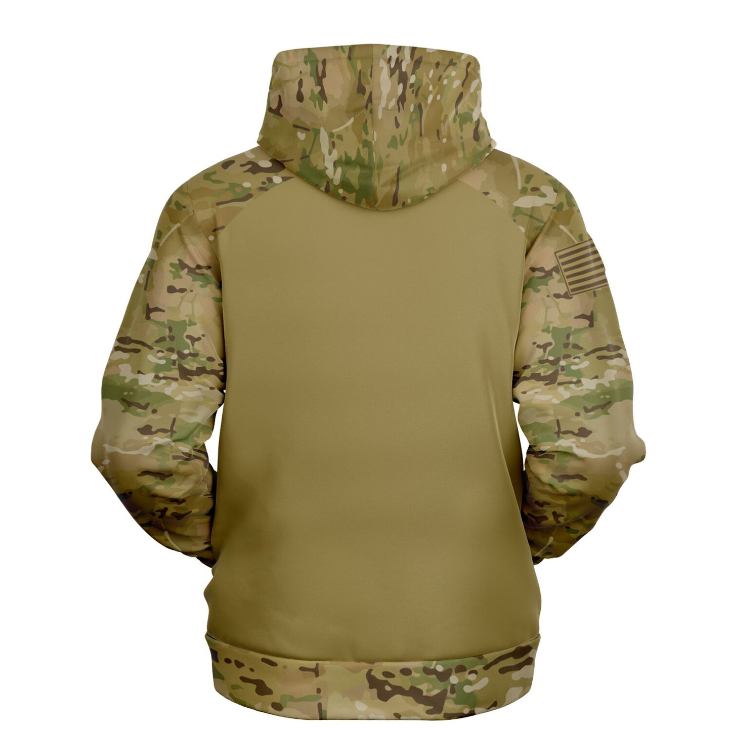 OCP Pattern American Flag Right Sleeve Stars Forward Style Fashion Hoodie - All Over Print