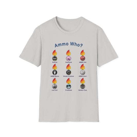 AMMO Who - Pisspot Event Emoji Icons Unisex Softstyle T-Shirt