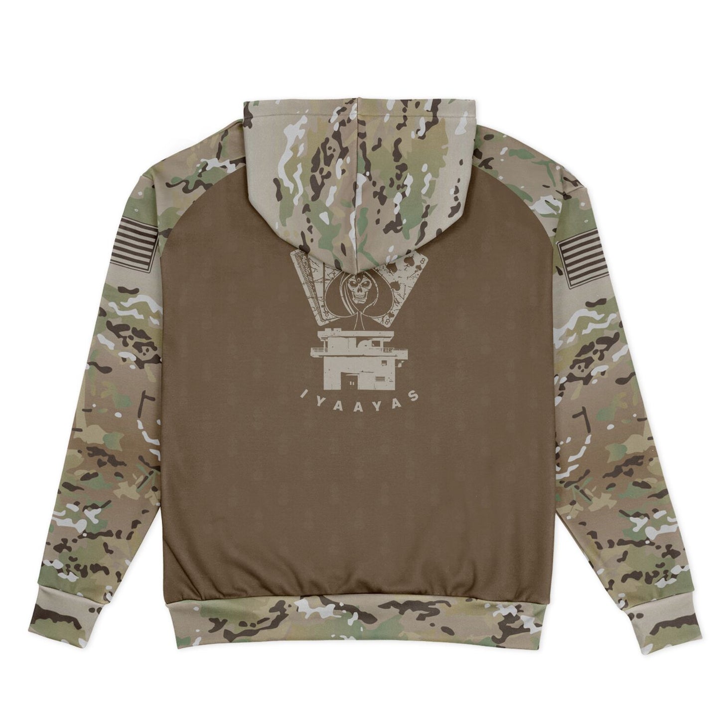 USAF AMMO OCP Style F-35 dropping JDAM Aces and Eights Target IYAAYAS Heavyweight Oversized Cold Weather Pullover Hoodie - All Over Print