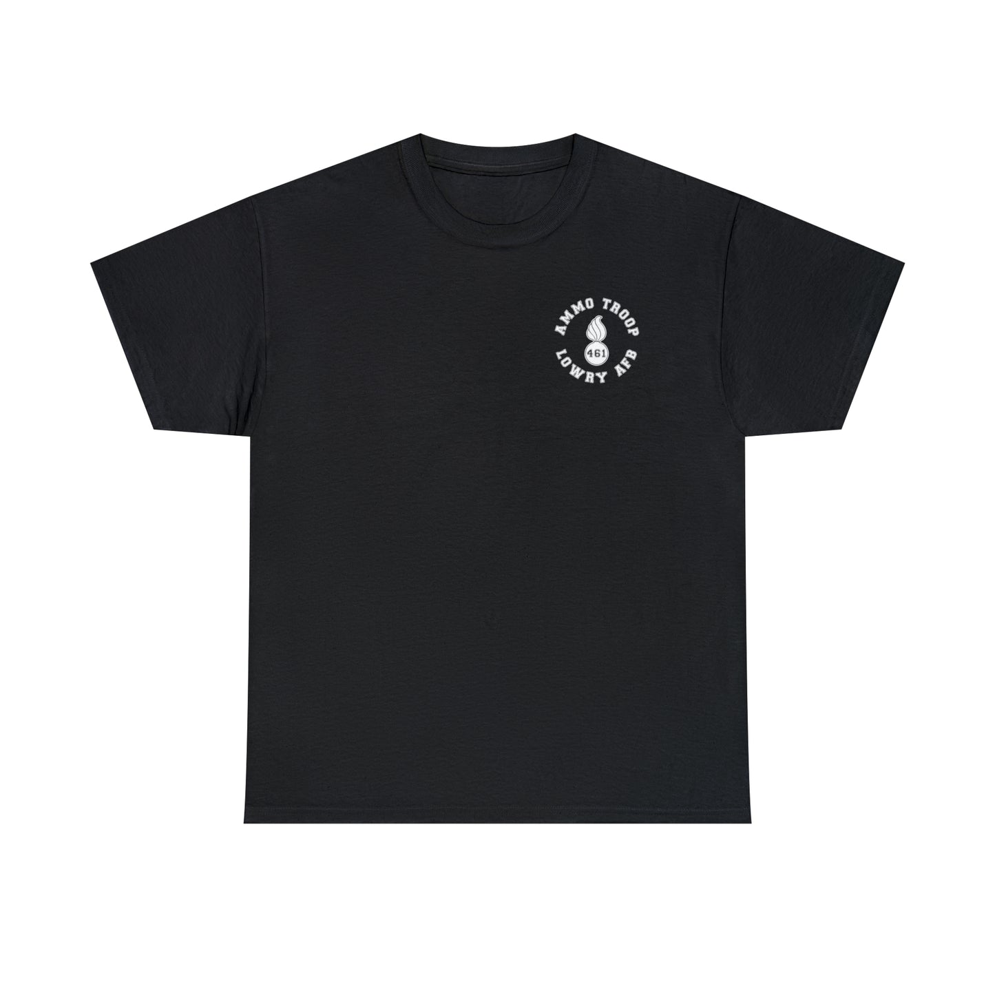 AMMO Troop 461 Trained At Lowry AFB Pisspot Heritage Unisex Heavy Cotton Tee