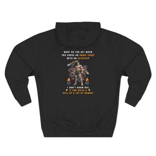 USAF AMMO Troop Crossed With An Octopus Three-Panel Fleece Hoodie
