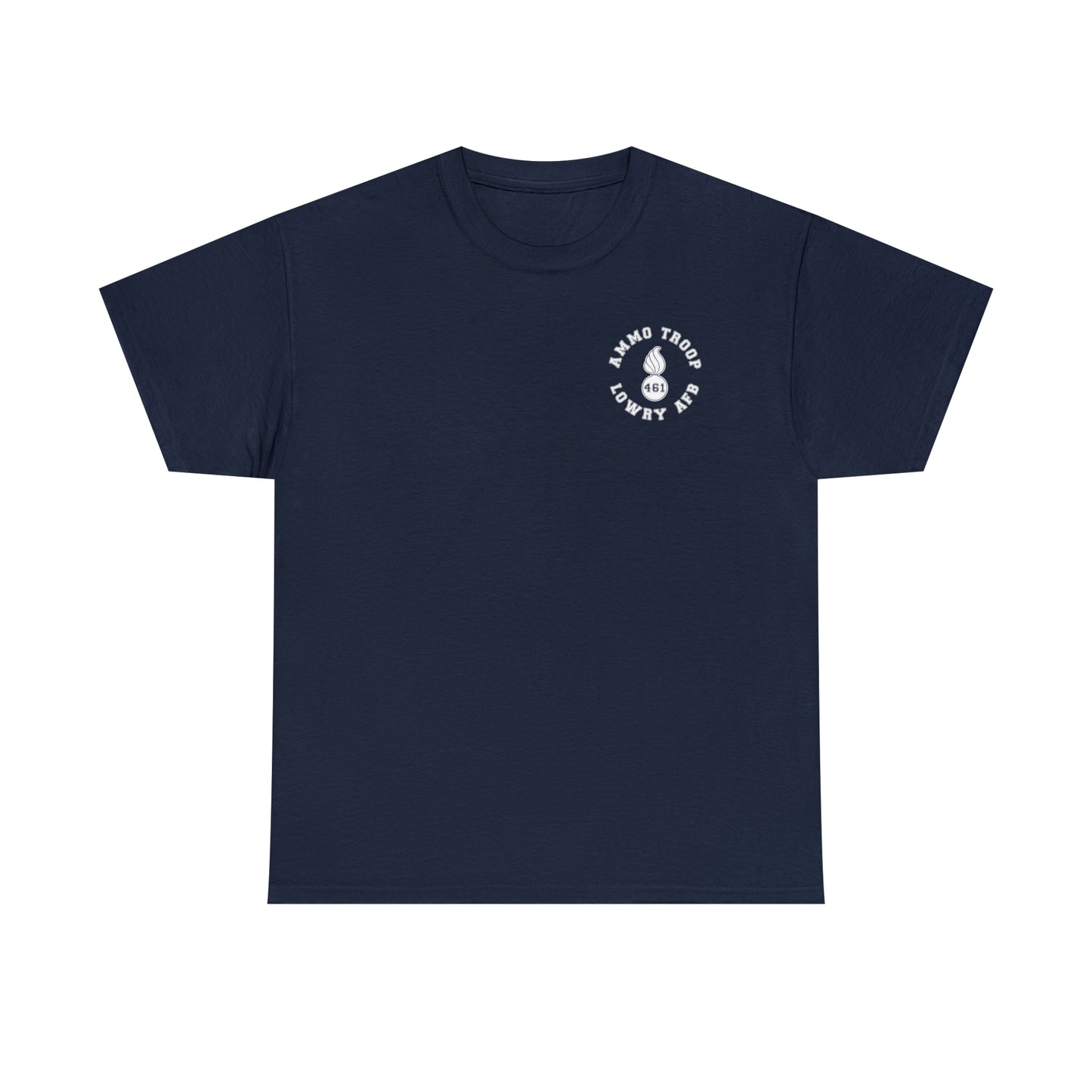 AMMO Troop 461 Trained At Lowry AFB Pisspot Heritage Unisex Heavy Cotton Tee