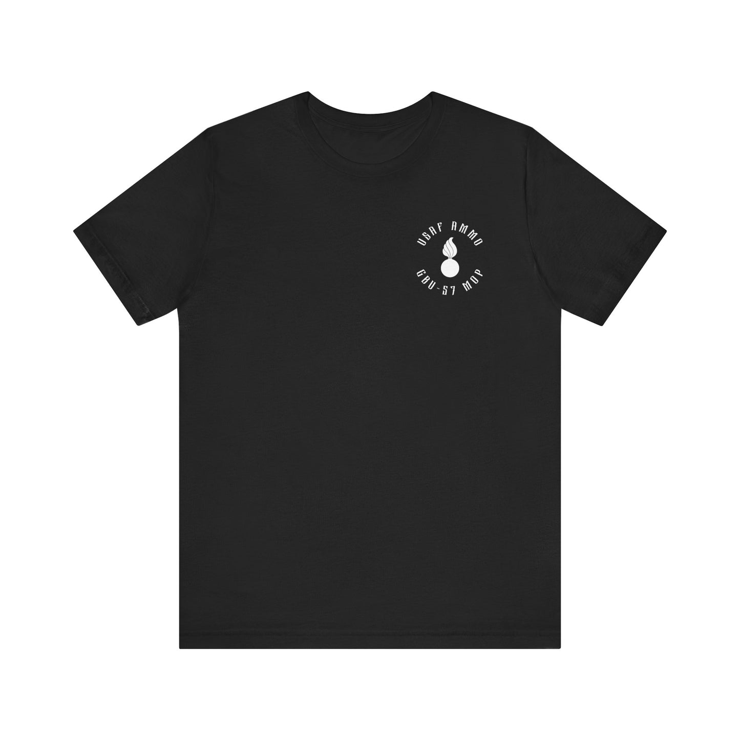 USAF AMMO Grim Reaper Pisspot Explosion GBU-57 MOP Unisex Short Sleeve T-Shirt