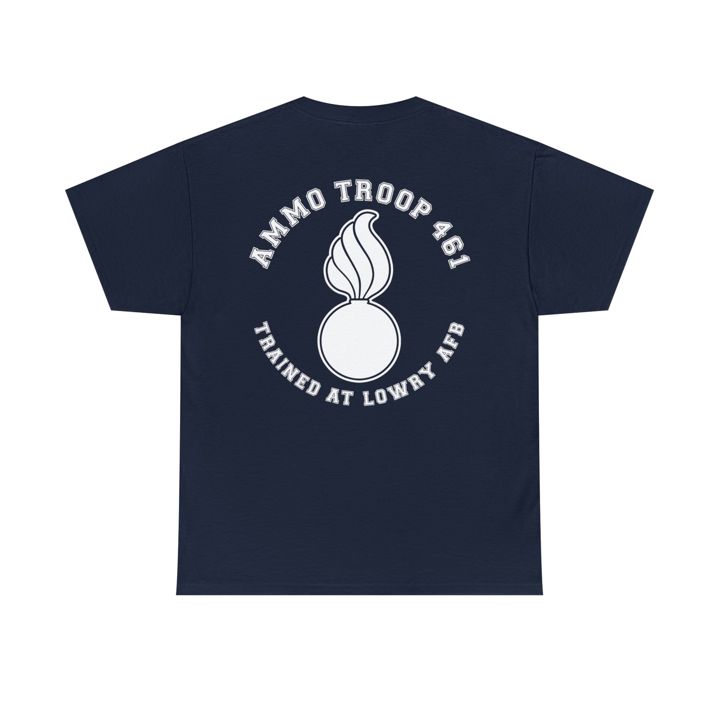 AMMO Troop 461 Trained At Lowry AFB Pisspot Heritage Unisex Heavy Cotton Tee