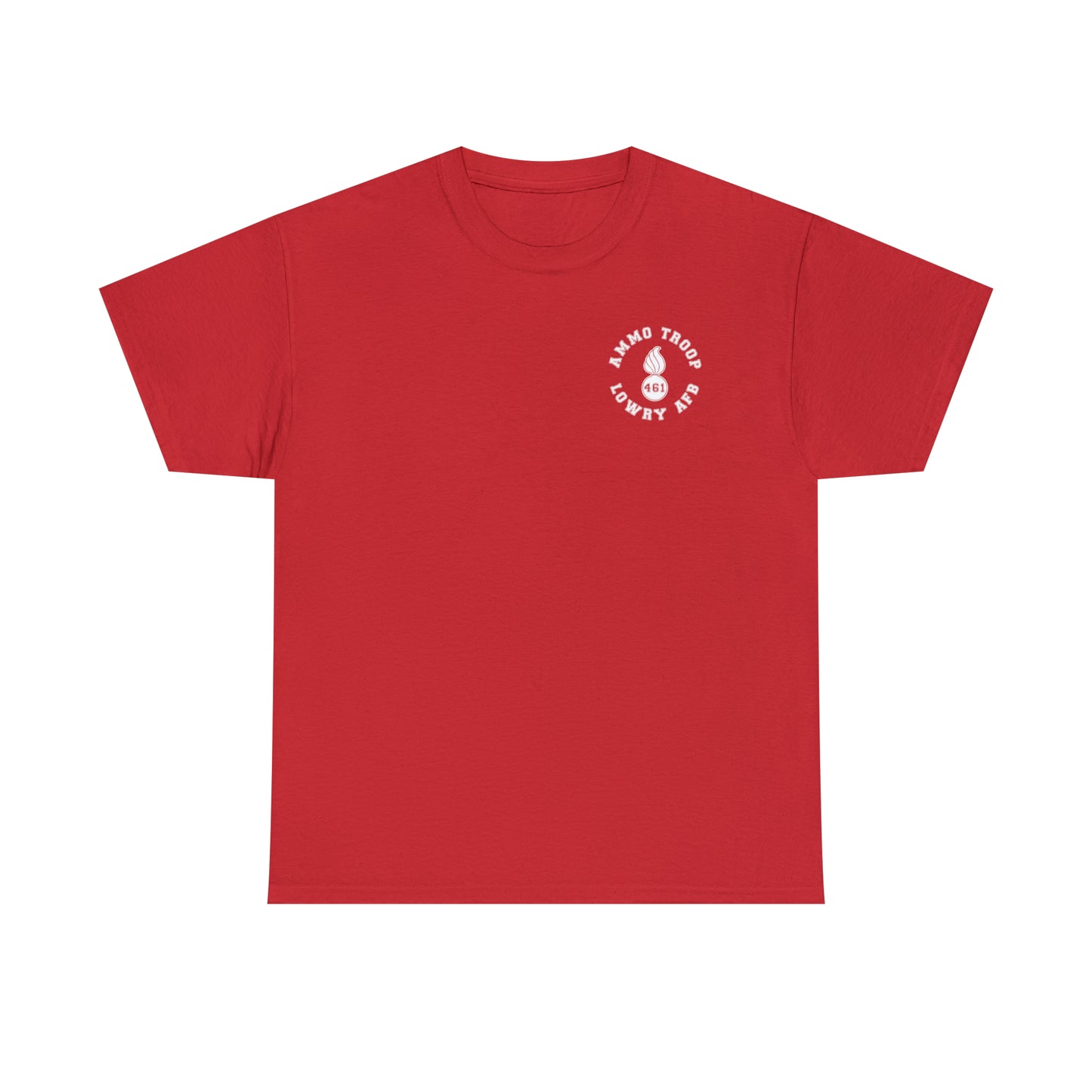 AMMO Troop 461 Trained At Lowry AFB Pisspot Heritage Unisex Heavy Cotton Tee