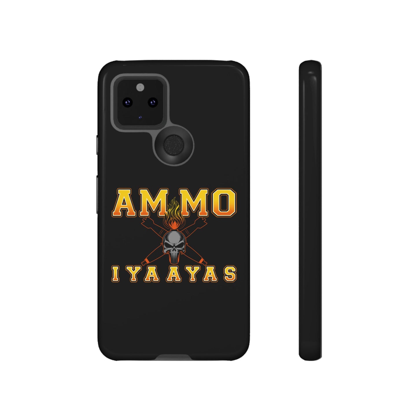 USAF AMMO Flaming Skull Pisspot and Crossed Bombs IYAAYAS Logo Tough Cases