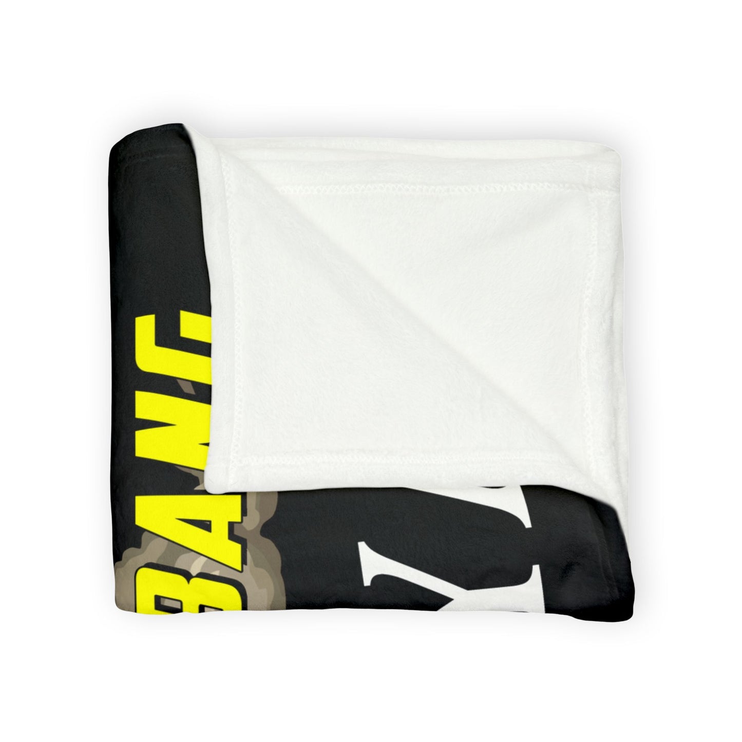 AMMO Comes With A Bang Girl Riding Bomb Background Explosion IYAAYAS Soft Polyester 50" x 60" Blanket