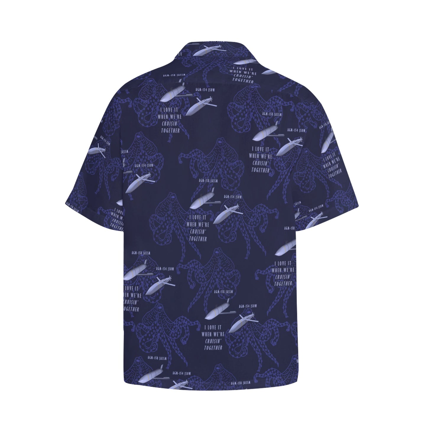 USAF AMMO JASSM JSOW Love It When We’re Crusin’ Together Octopus Pisspot Hawaiian Shirt With Left Chest Pocket
