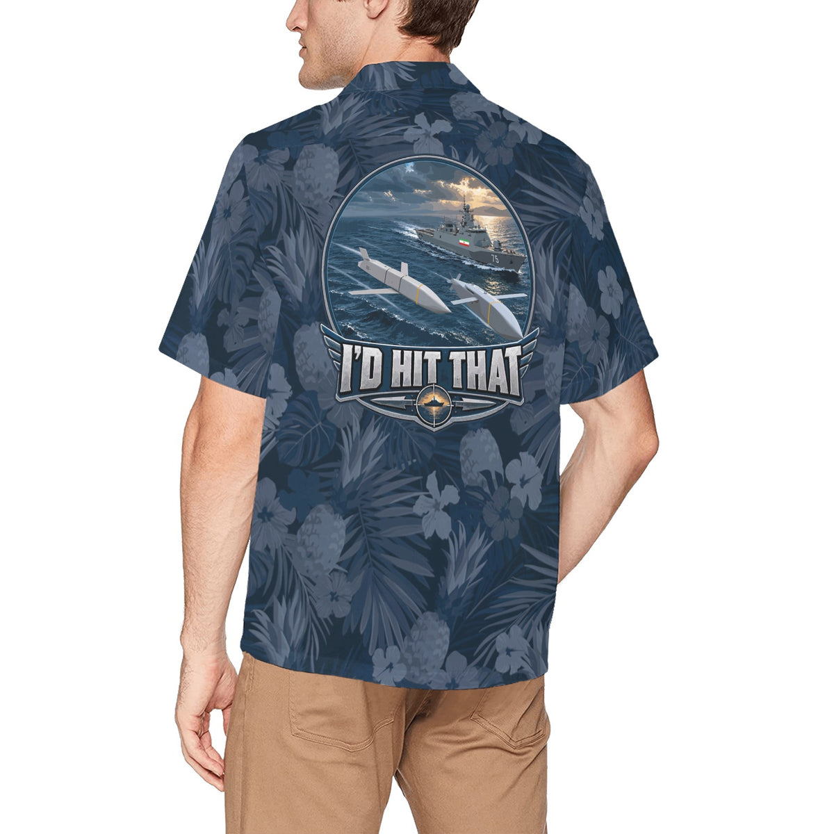 USAF AMMO JASSM JSOW Iran Frigate I'd Hit That Hawaiian Shirt With Left Chest Pocket