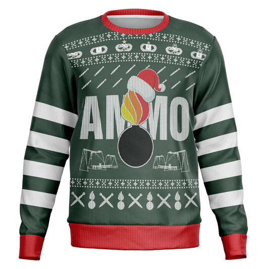 AMMO Christmas Party Pisspot IYAAYAS Sexy Santa Mens Sweatshirt