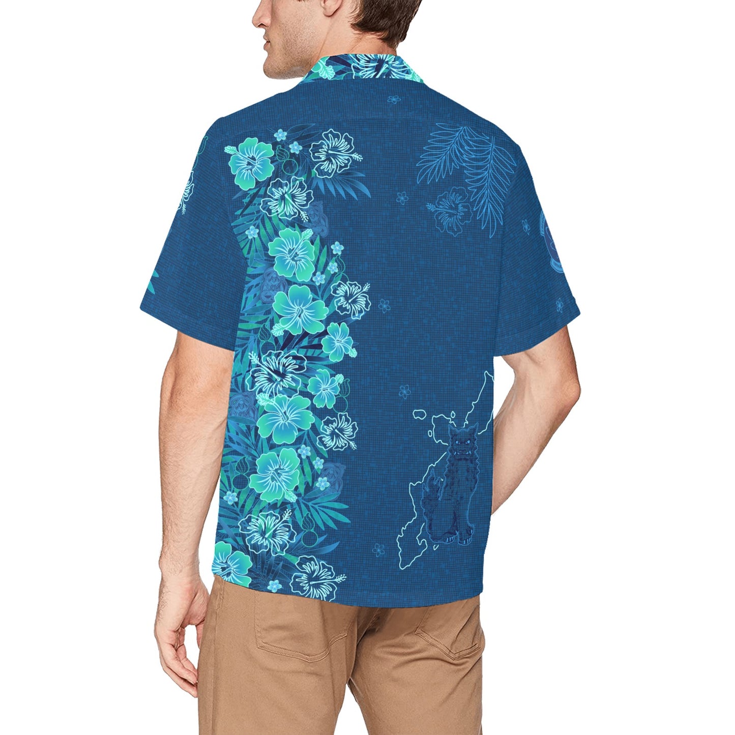 18 MUNS Updated USAF AMMO Kariyushi Okinawan style Men’s Hawaiian Shirt with Left Chest Pocket