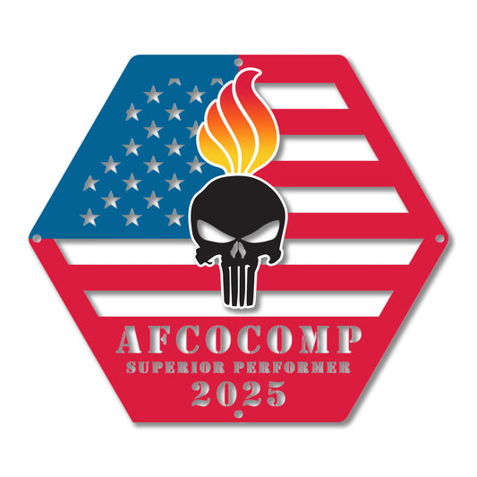 AFCOCOMP 2025 Superior Performer Customized Metal Sign
