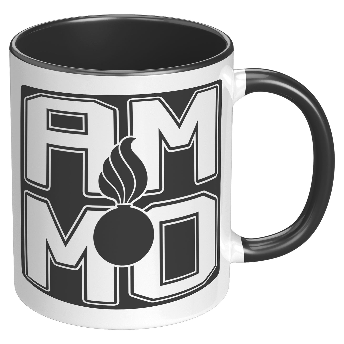 AMMO Square Word With Pisspot 11oz white coffee mug cup