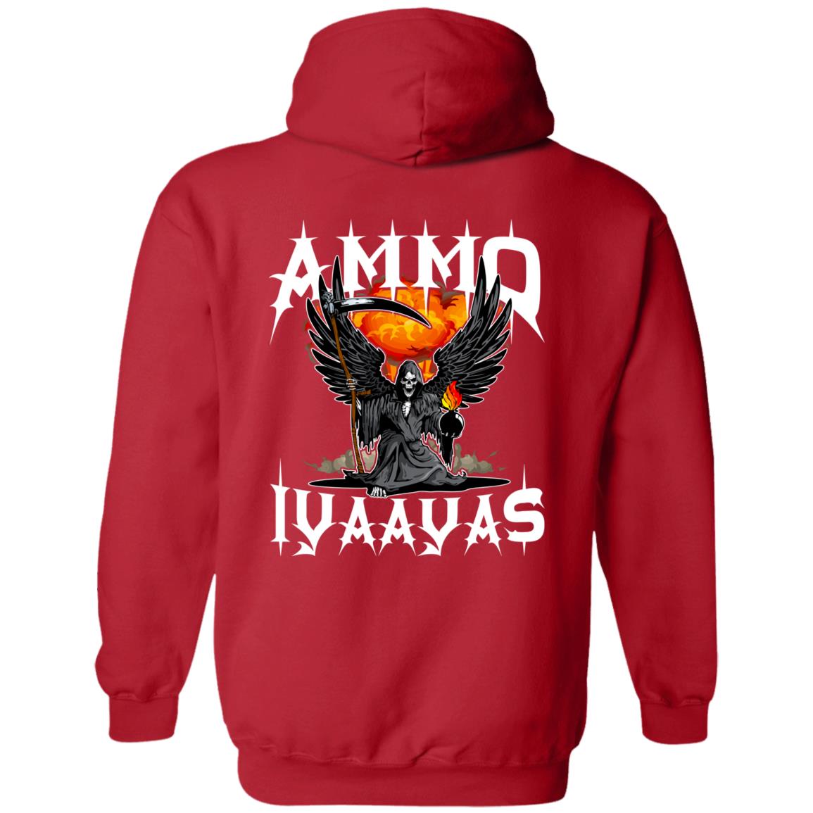 USAF AMMO IYAAYAS Grim Reaper Sickle Flaming Pisspot Explosion Pullover Hoodie