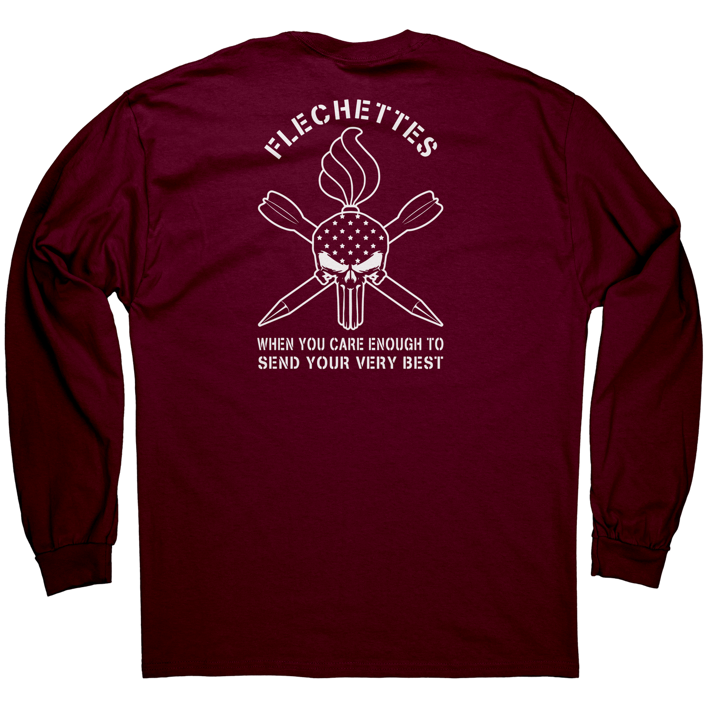 USAF_AMMO_Flechettes_When_You_Care_Enoug_Maroon_Back_Mockup.png