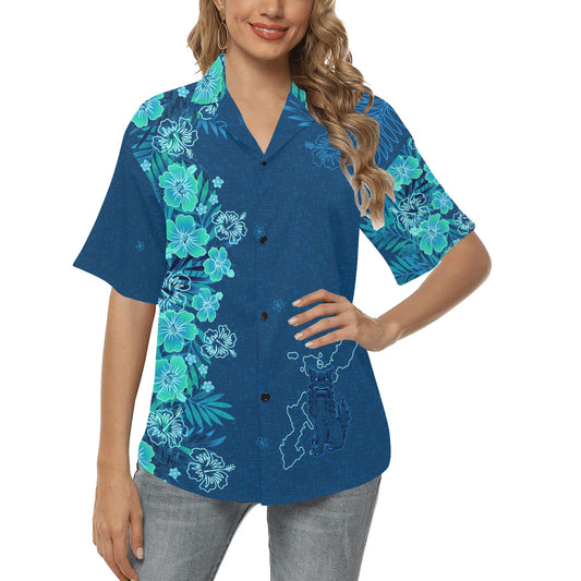 Kariyushi Okinawan Style Women’s Hawaiian Shirt