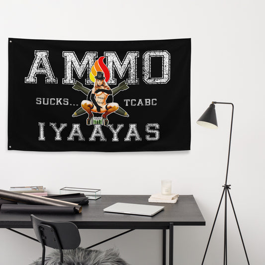 AMMO Sucks TCABC One-Sided Wall Flag