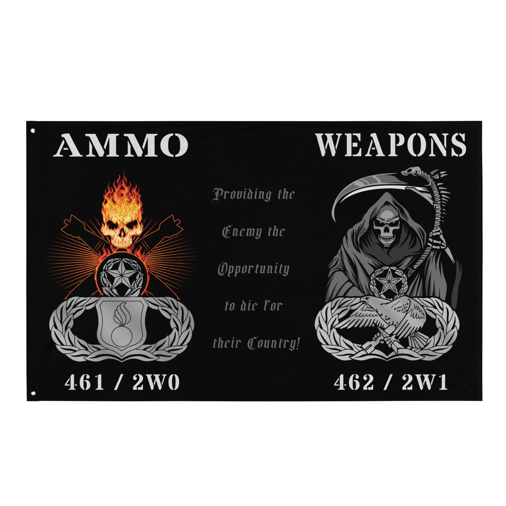 USAF Weapons AMMO Combined One-Sided Wall Flag – AMMO Pisspot IYAAYAS Gear