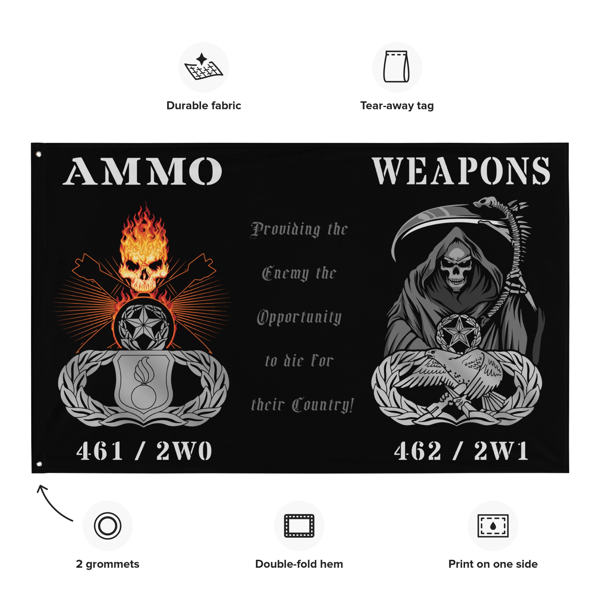 USAF Weapons AMMO Combined One-Sided Wall Flag – AMMO Pisspot