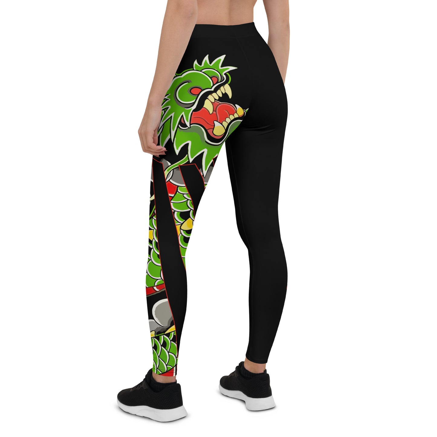 Green Japanese Dragon AMMO Wife Pisspots Leggings