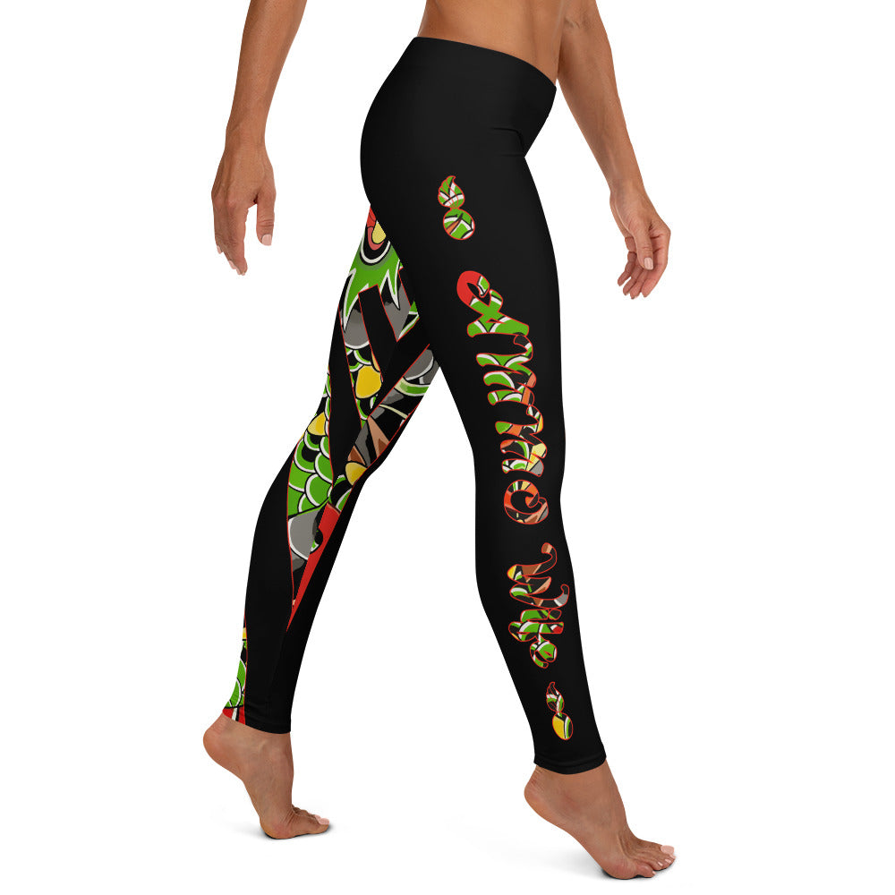 Green Japanese Dragon AMMO Wife Pisspots Leggings