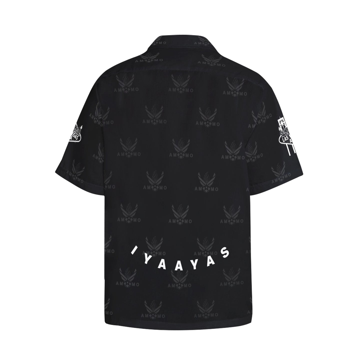LV AVA Commander CC Official Black and White Version Mens Hawaiian Shirt With Left Chest Pocket