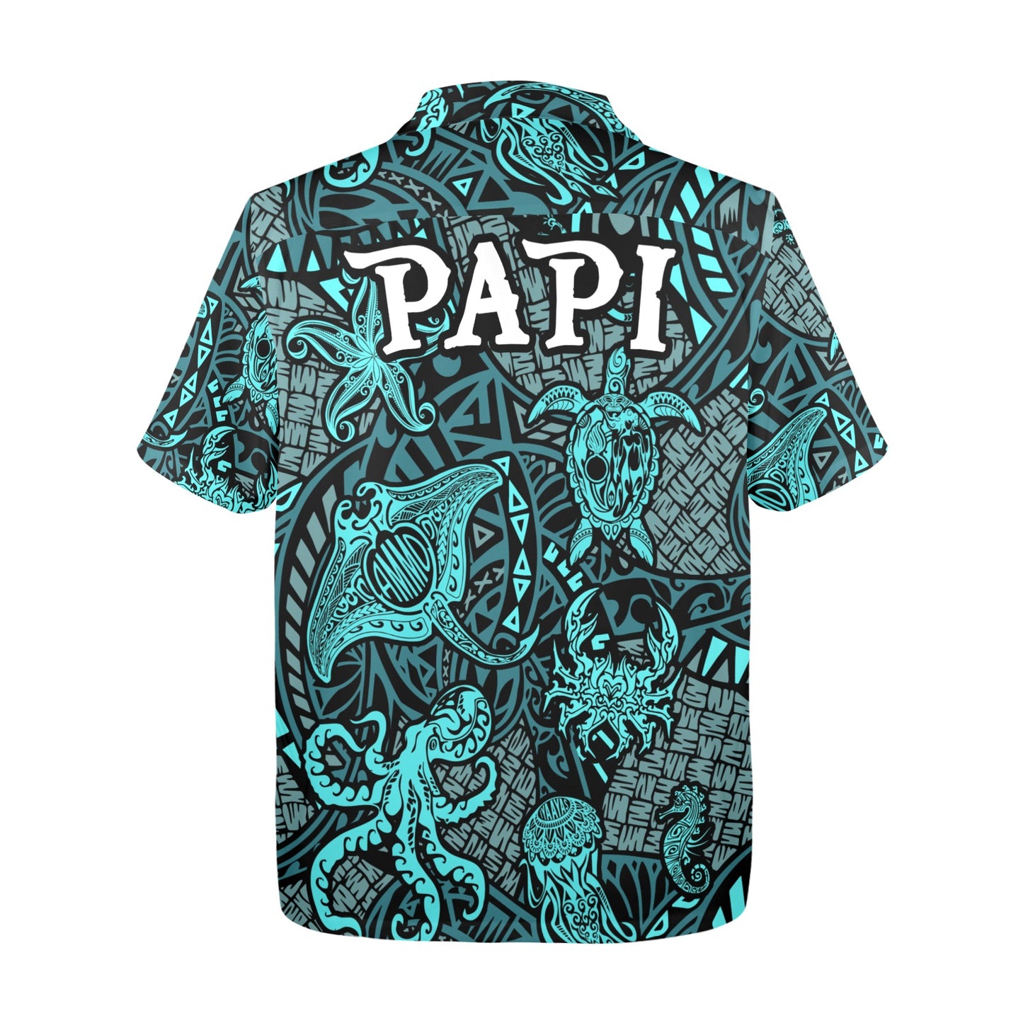 USAF AMMO Sea Life Tribal PAPI Mens Hawaiian Shirt
