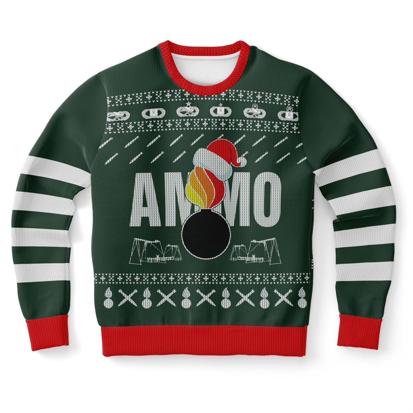 AMMO Christmas Party Pisspot IYAAYAS Sexy Santa Mens Sweatshirt
