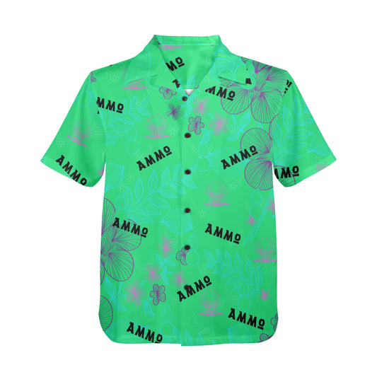 USAF AMMO Neon Green Pisspots and Subtle AF Vectors AMMO Pride Mens Hawaiian Shirt