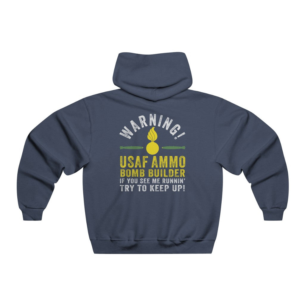 USAF AMMO Bomb Builder If You See Me Running Try To Keep Up Pisspot Men's NUBLEND® Hoodie