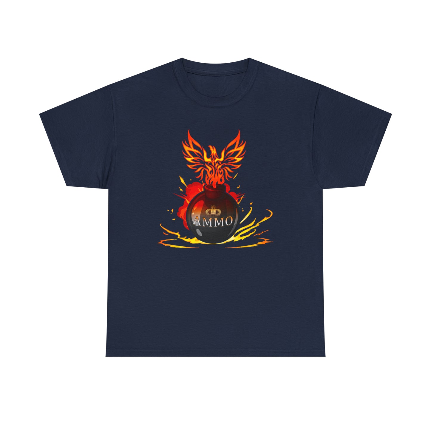 USAF AMMO Phoenix Flaming Pisspot Unisex Heavy Cotton Tee