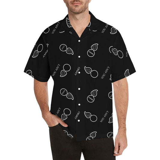 AMMO USAF Pisspots and IYAAYAS Pattern Mens Hawaiian Shirt