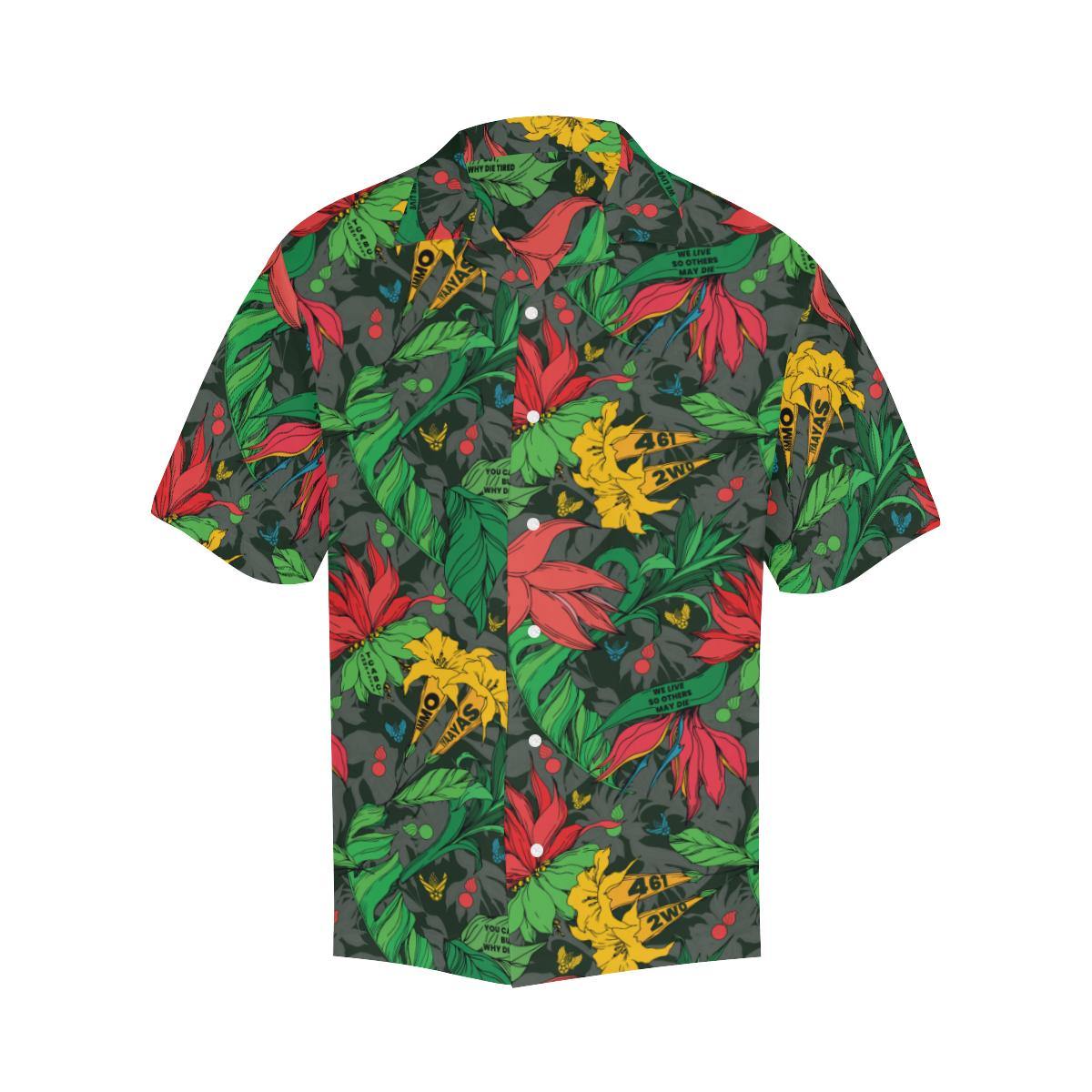 AMMO Hawaiian Shirt Flowers Jungle Pattern - AMMO Pisspot IYAAYAS Gear